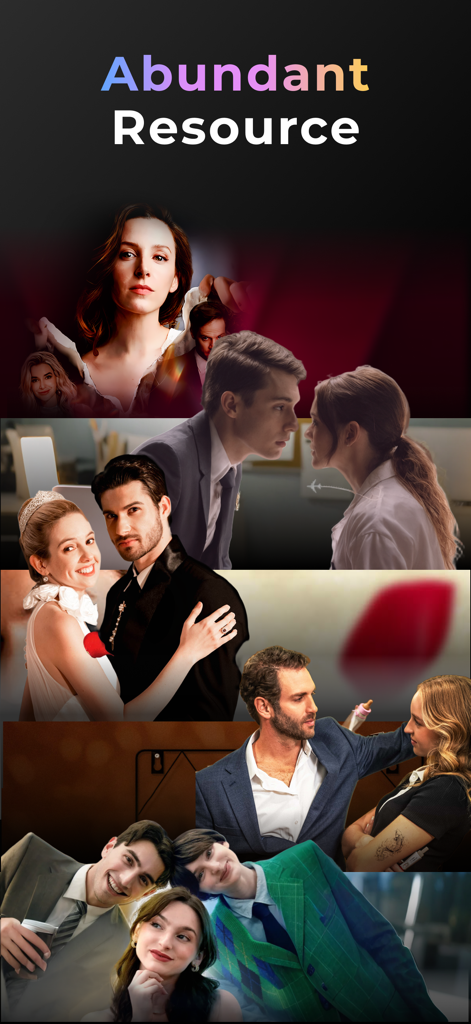 Kalos TVで利用可能なショートフィルムの多様なロマンチックでドラマチックなシーンのコラージュ