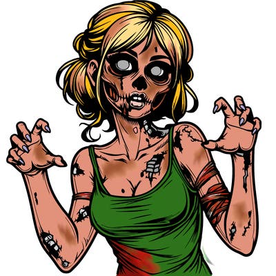 realistic zombie girl