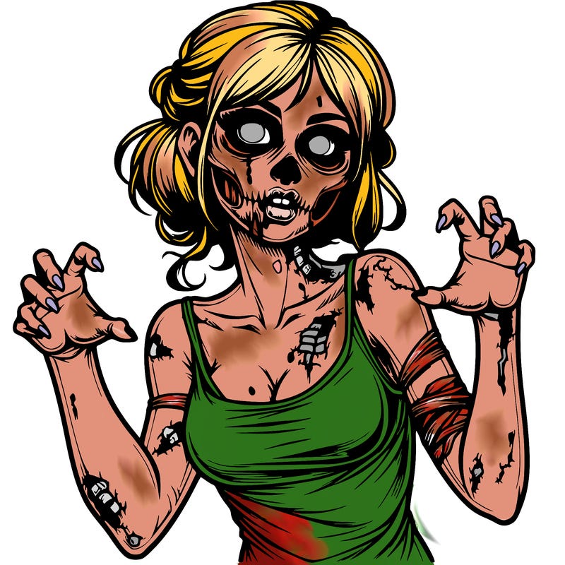 realistic zombie girl