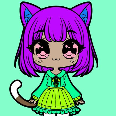 manga kitty girl