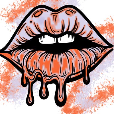 lips that look realistic and drip
