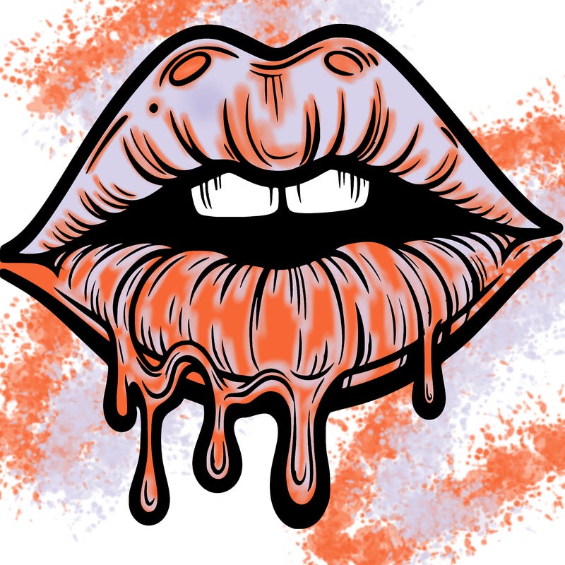 lips that look realistic and drip