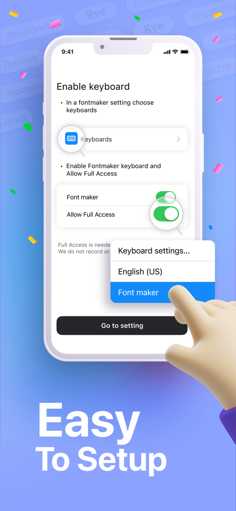 FontMaker - Handwriting Art - Schritt-für-Schritt-Anleitung zum Aktivieren der FontMaker benutzerdefinierten Handschrift-Tastatur in den iOS-Einstellungen