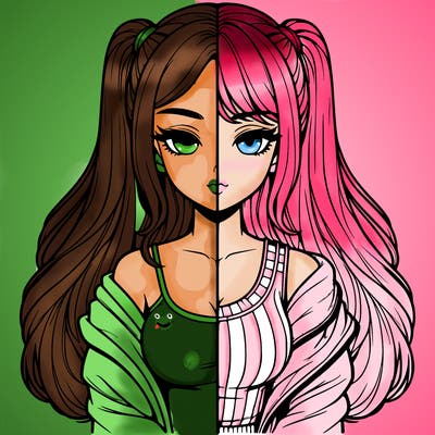 realistic girl split