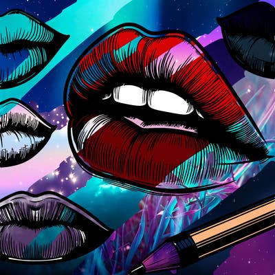 realistic  lips