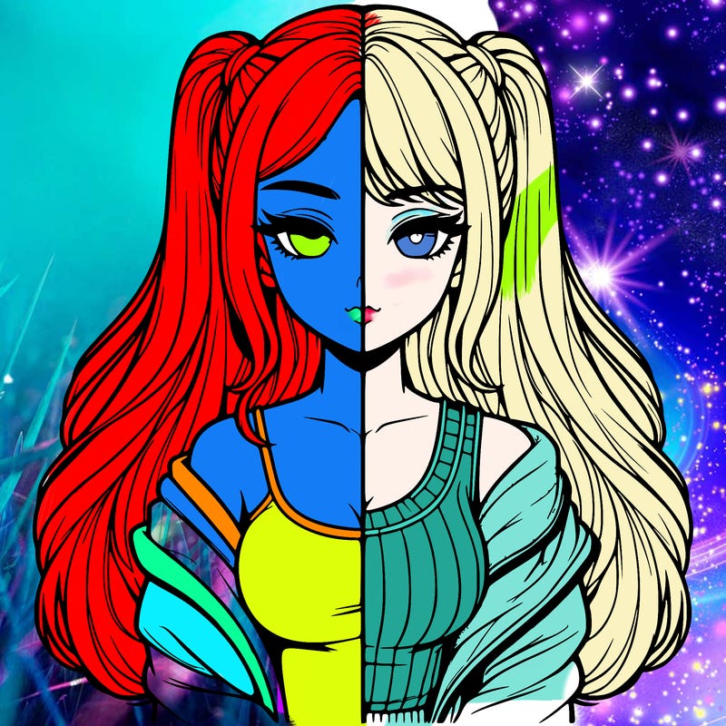 realistic girl split