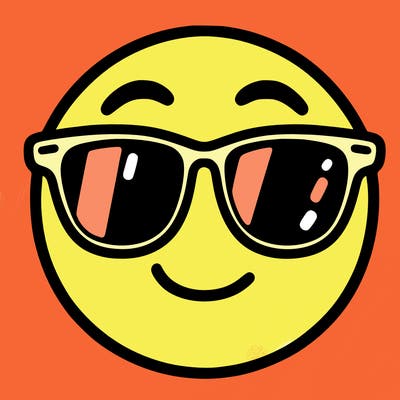 emoji with sunglasses