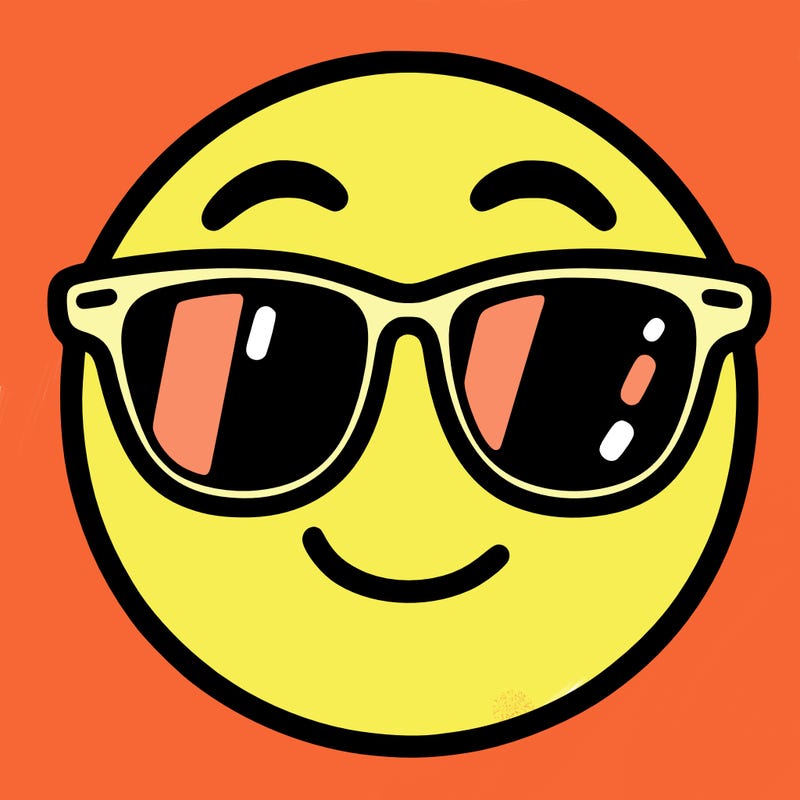 emoji with sunglasses