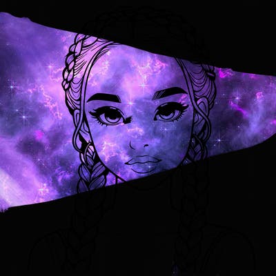 realistic girl with braids