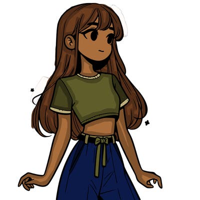 girl in a cute crop top