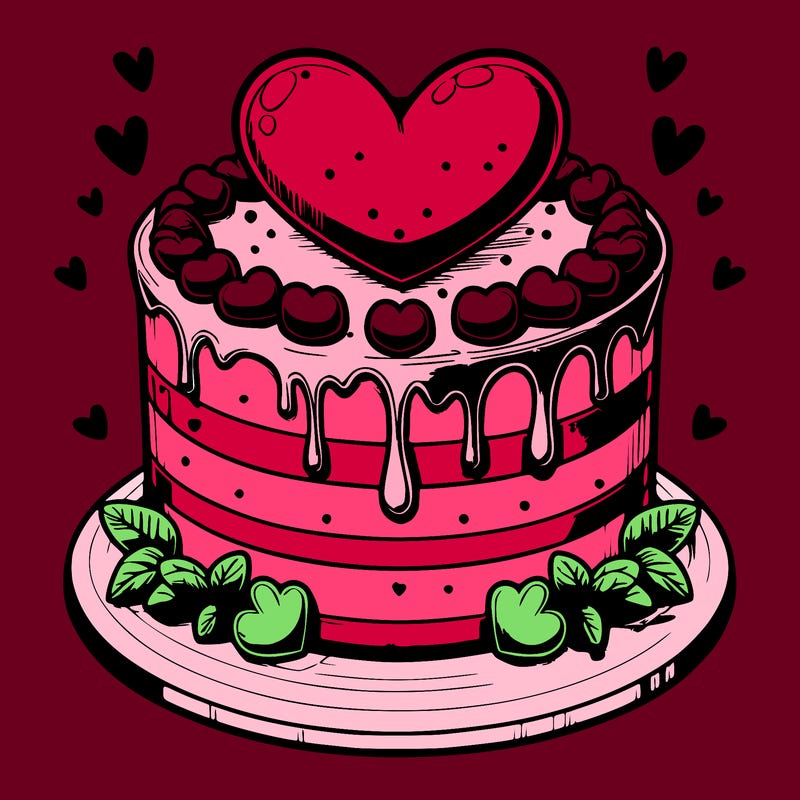 realistic heart cake