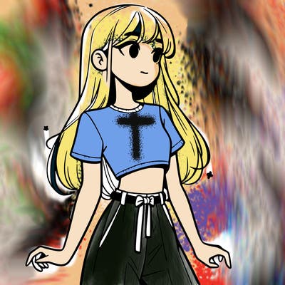 girl in a cute crop top