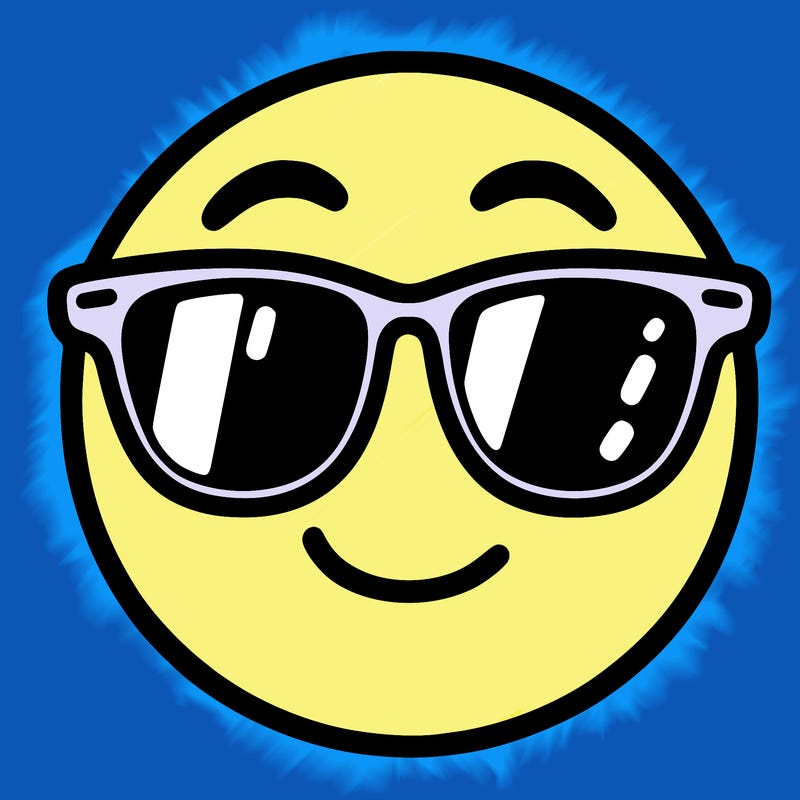 emoji with sunglasses
