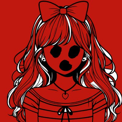 realistic girl no face