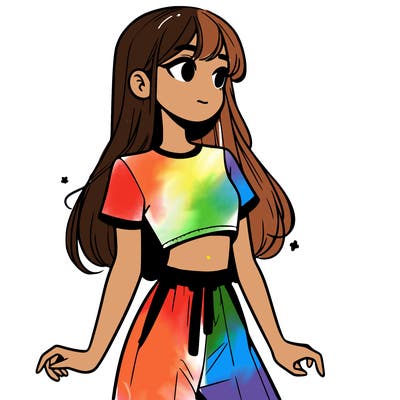 girl in a cute crop top
