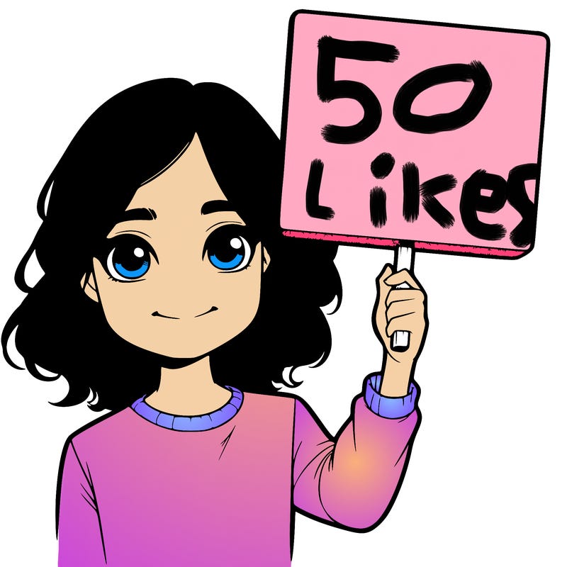 realistic girl holding up a sign