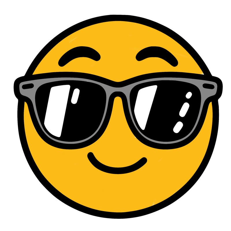 emoji with sunglasses