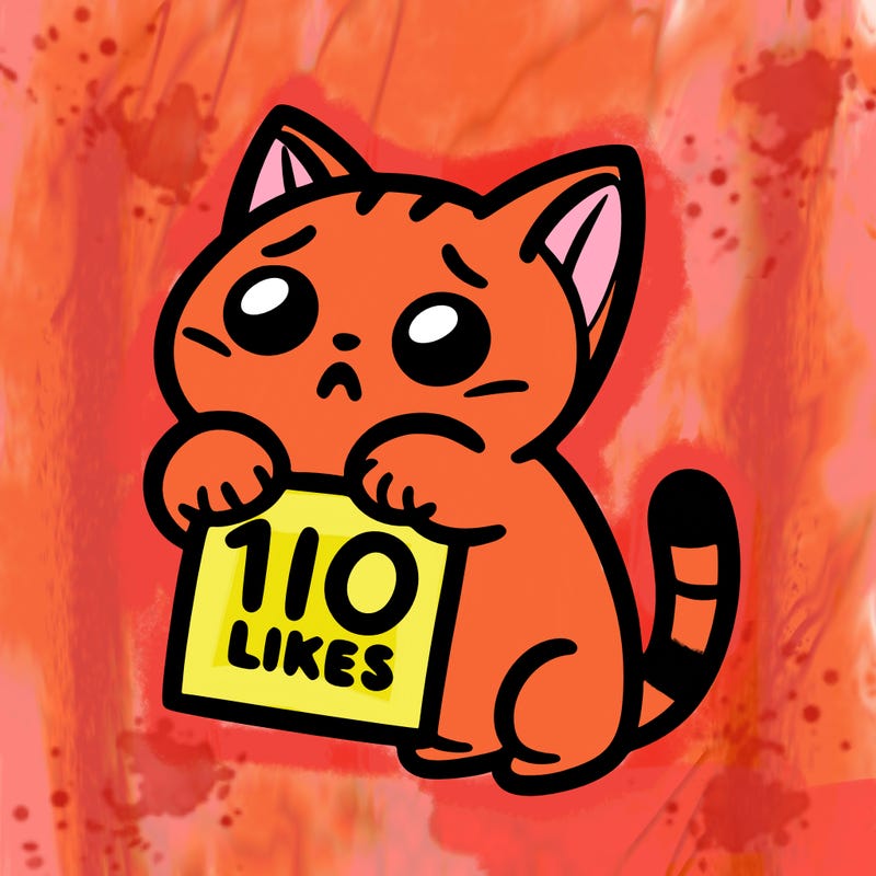 a cat begging for 10 likes