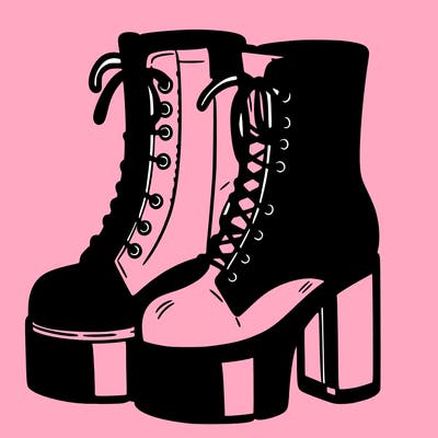 boots with a heel bottom