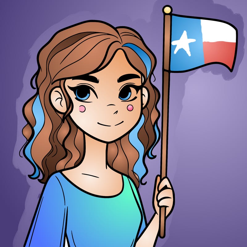 hot girl holding a flag