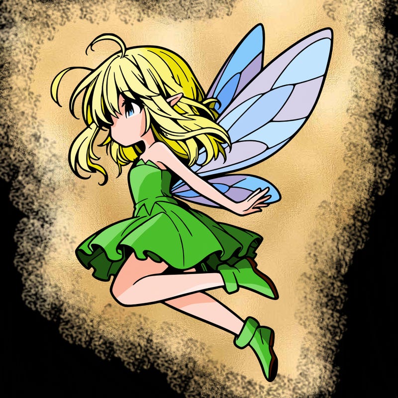 manga fairy flying