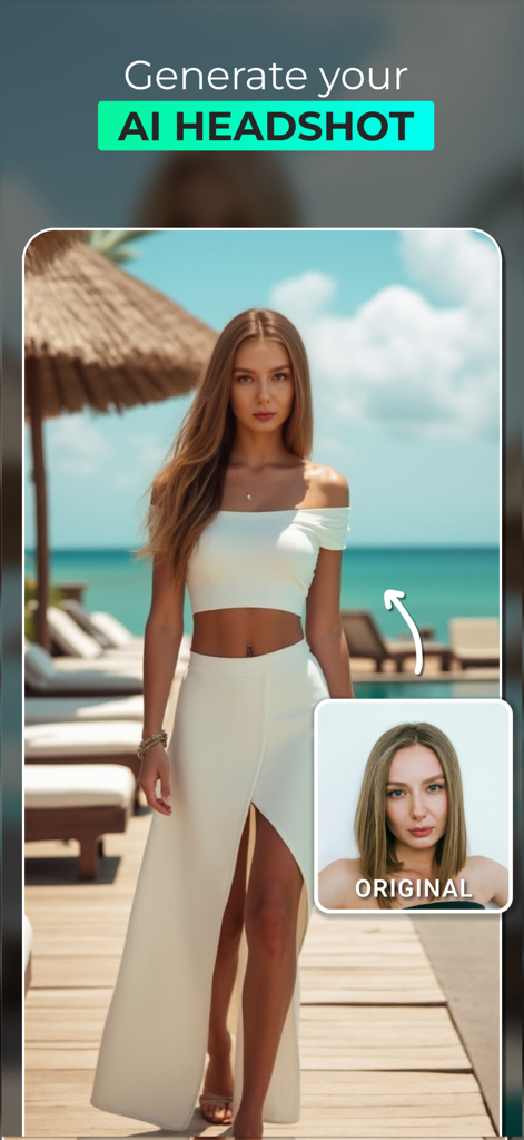 Portraiz AI Headshot Generator - KI-generierter professioneller Lifestyle-Headshot aus einem einfachen Selfie mit der Portraiz-App