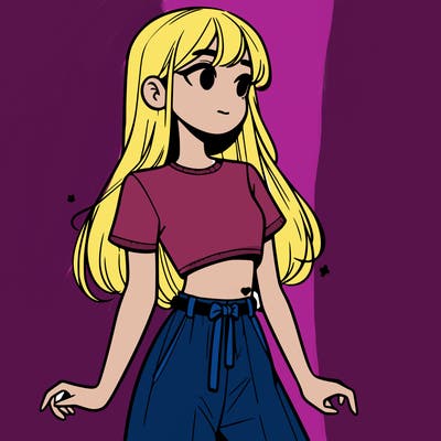 girl in a cute crop top