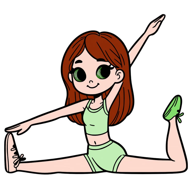 girl doing the splits
