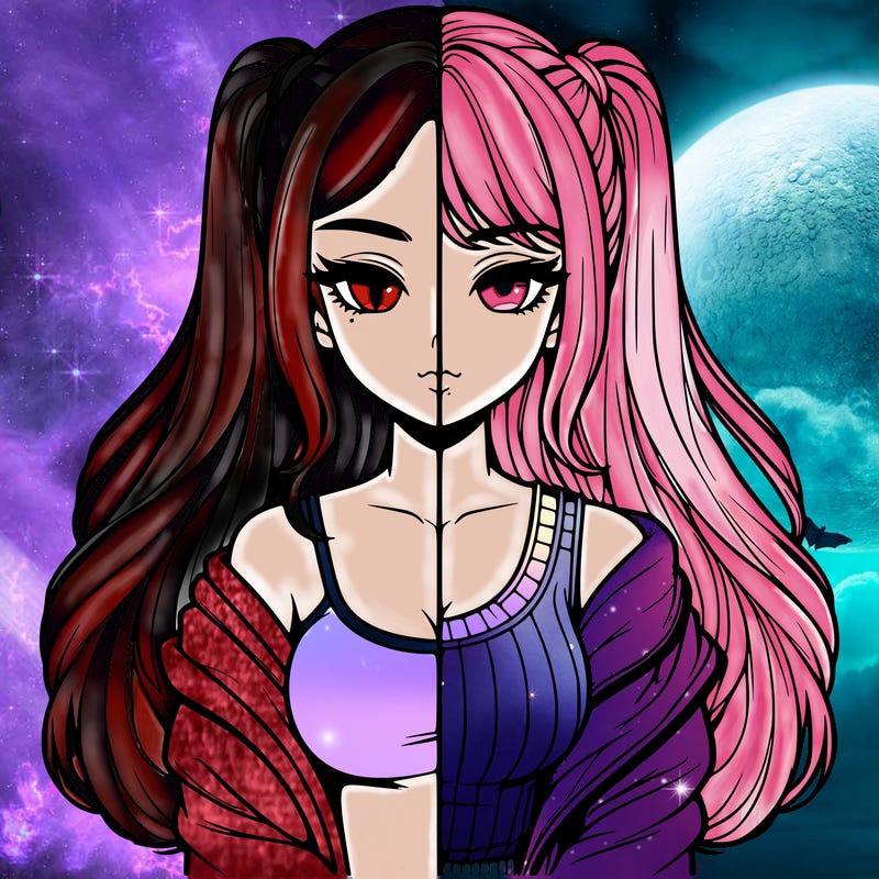 realistic girl split