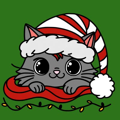 cat christmas