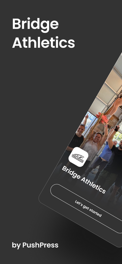 Bridge Athletics - Bridge Athletics fitness app welcome screen