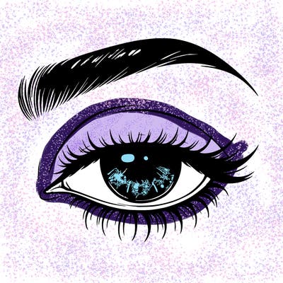 eye closed realistic