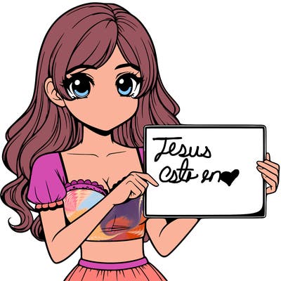 realistic pretty girl holding blank sign