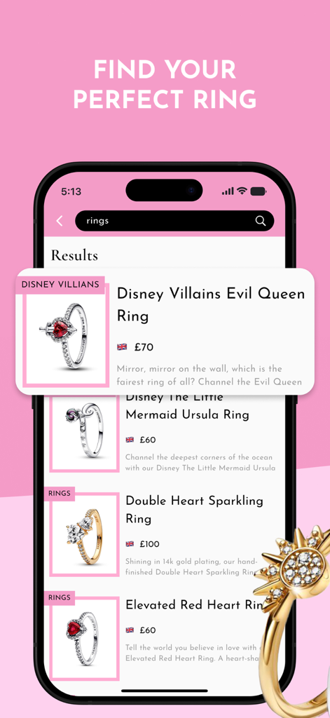 The Art Of Pandora - Search results for Pandora rings including Disney themed jewelry in the app.