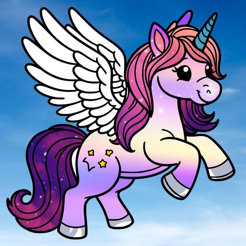 unicorn with wings