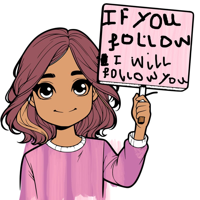 realistic girl holding up a sign