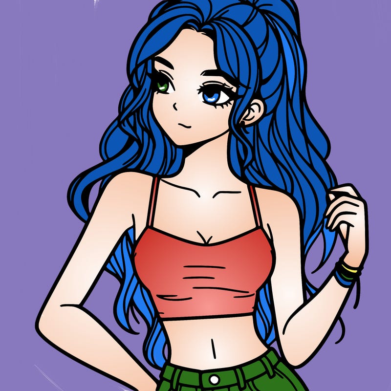 girl in crop top
