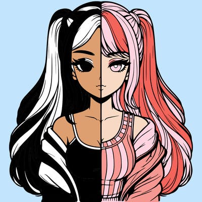 realistic girl split