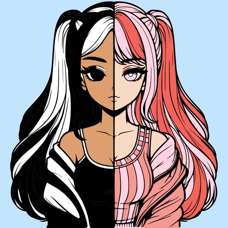 realistic girl split