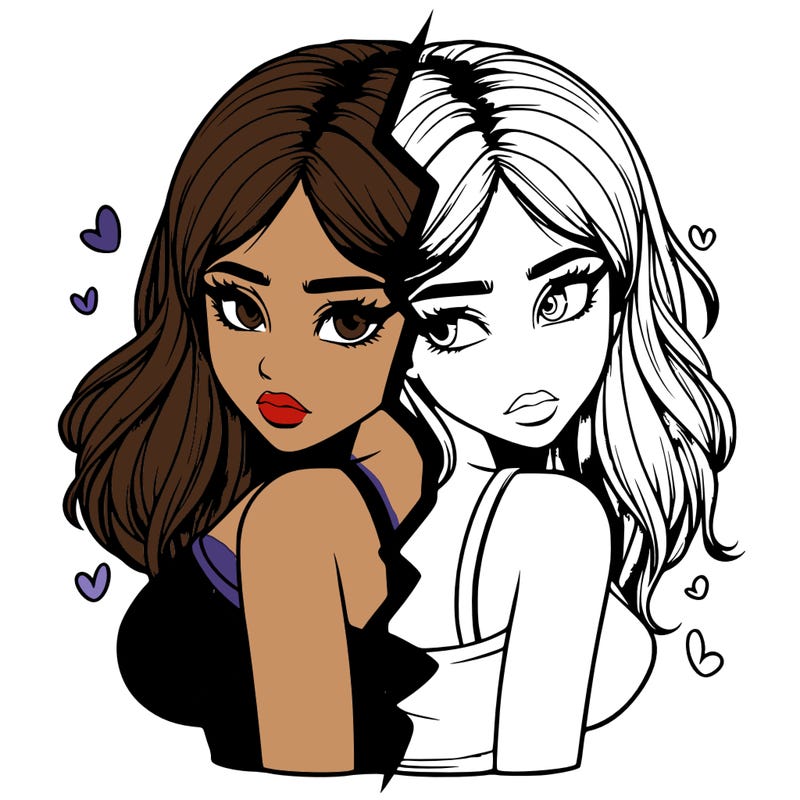 realistic girl split