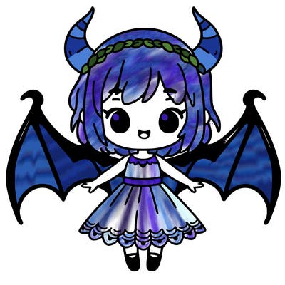 girl with dragon wings