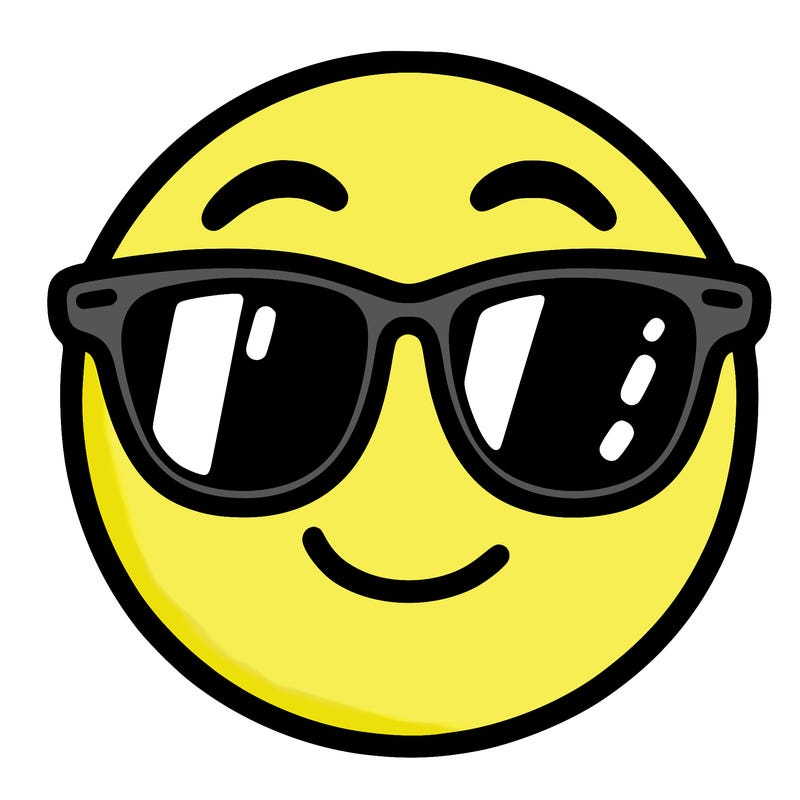 emoji with sunglasses