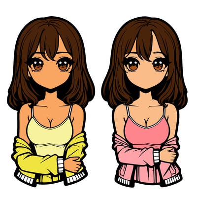 realistic girl split