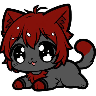 cute anime cat
