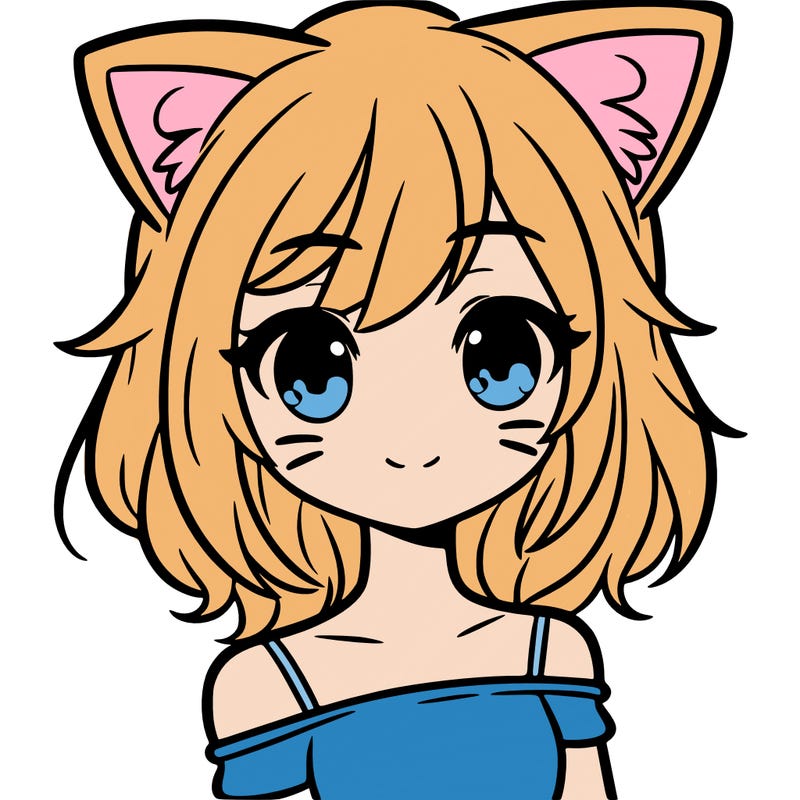 girl with cat ears
