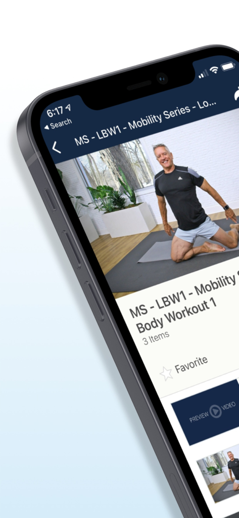 Pilates & Fitness TV - Pilates and Fitness TV app mobility series workout screen