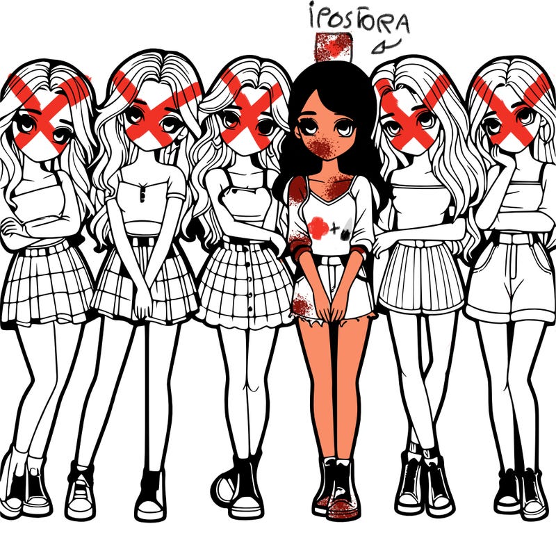 a group of girls realistic