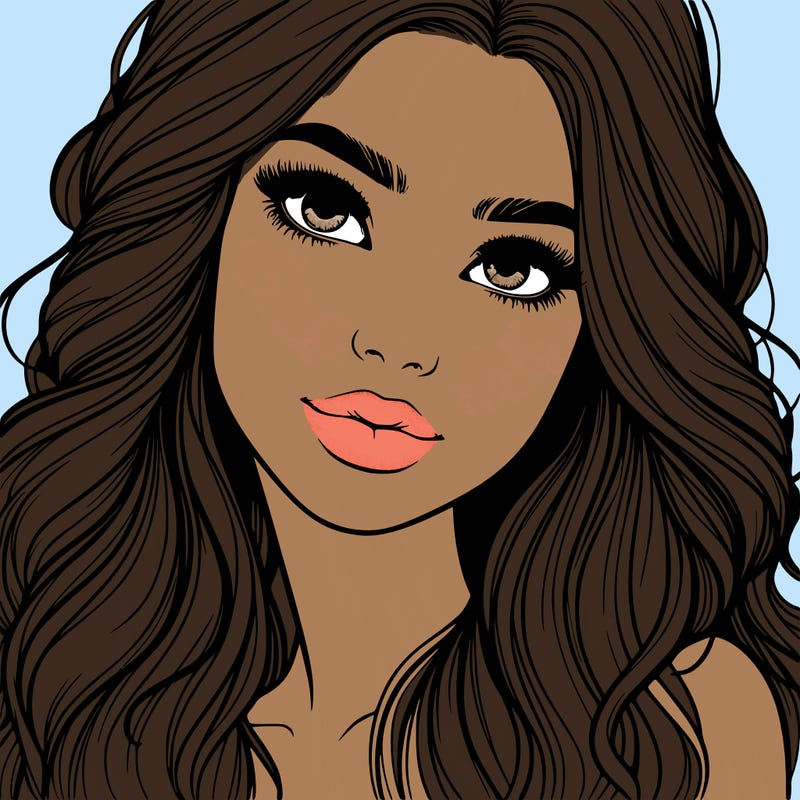 beautiful realistic girl