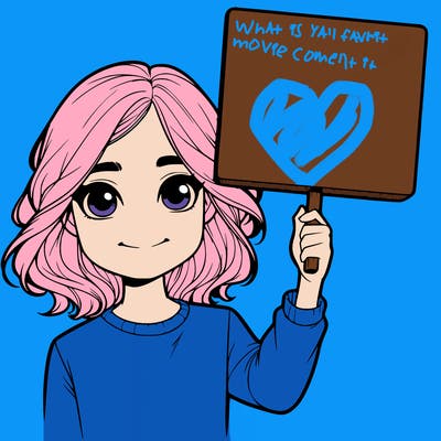 realistic girl holding up a sign