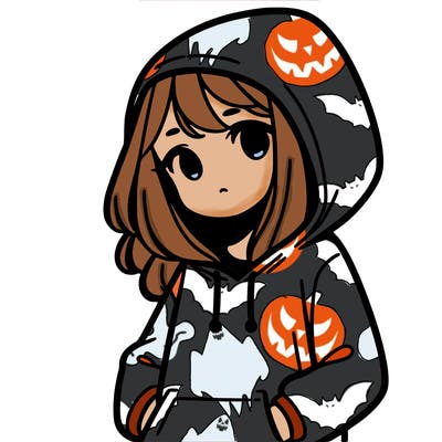 girl with hoodie